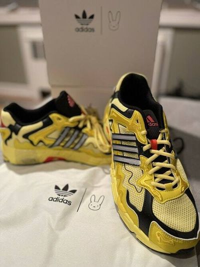 Bad Bunny’s Adidas Response CL dad shoe gets dipped in yellow gold