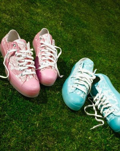 Tyler, the Creator’s snakeskin Converse sneakers are pastel perfection