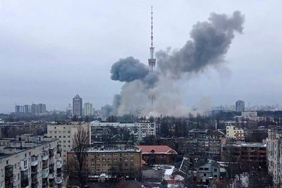 Latest Ukraine updates: Kyiv TV tower hit in alleged attack