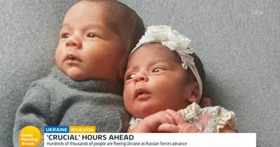 Ukraine nightmare for British couple and newborn twins