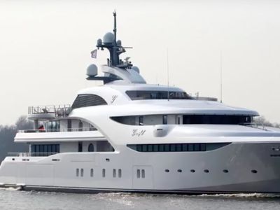 Russian billionaires’ mega-yachts race towards safe havens as Ukraine sanctions loom