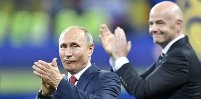 FIFA has finally acted against Russia, but it doesn't undo a long history of cosying up to Putin