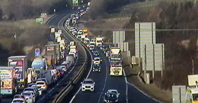 Edinburgh city bypass crash sees huge tailbacks as one lane closed to traffic
