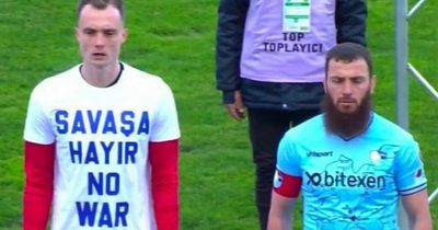 Turkish footballer explains refusal to wear "no war" T-shirt amid Russia-Ukraine crisis