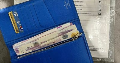 Scots cleaner hailed 'diamond' for handing in cash-packed wallet lost by rugby fan