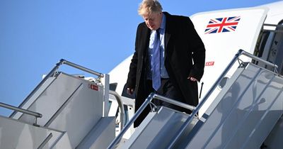 Boris Johnson accuses Vladimir Putin of 'barbaric' attacks on Ukraine civilians as he visits Nato allies