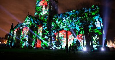 Historic Paisley Abbey lit up as part of spectacular show celebrating creativity