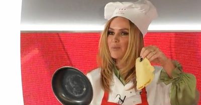 Amanda Holden storms out of studio as Ashley Roberts cheats at pancake flipping