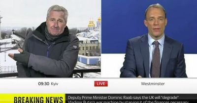 Frustrated Sky reporter in Ukraine confronts Deputy PM over refugees as siren blares