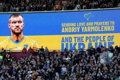 West Ham star Andriy Yarmolenko joins Ukrainian footballers in plea for support amid Russian invasion