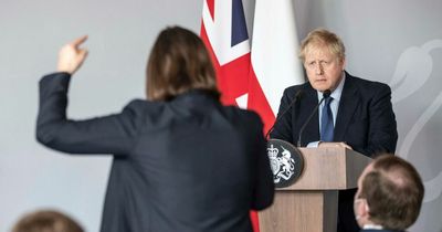 The powerful moment Ukrainian Daria Kaleniuk pleads with Boris Johnson for a no-fly zone to stop Russian bombing