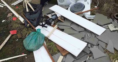 Fly tipping costs £50,000 in three months as white van man blamed in West Lothian