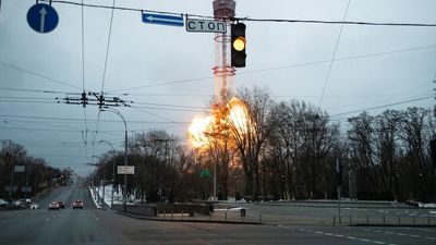 Russian strike takes out TV tower in Kyiv next to Holocaust memorial, shell Mariupol, kills five