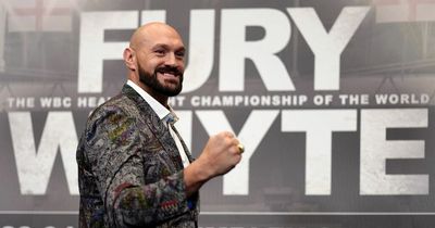 Tyson Fury mocks Dillian Whyte by facing off without heavyweight rival