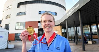 Vicky Wright gets hero's welcome as she returns to nursing after Olympic success