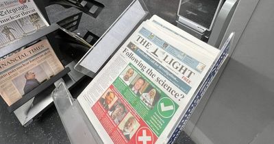 Furious Edinburgh M&S shopper spots 'anti-vax' newspaper displayed in store