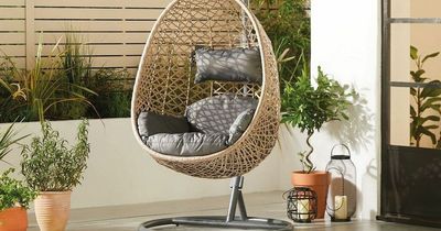 Aldi's hanging egg chair is back online and in stores for the first time ever