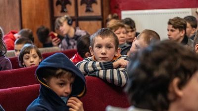 Smuggled across Ukraine, these vulnerable children are secretly hiding in a school to escape the horrors of war