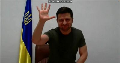 Volodymyr Zelensky accuses Russia of killing 'peaceful Ukrainian people'