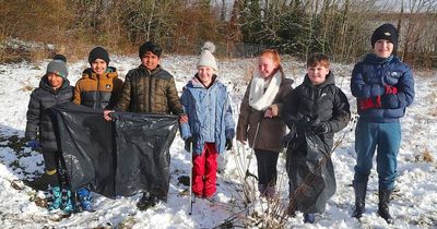 Primary pupils launch litter campaign in effort to clean up Lanarkshire town