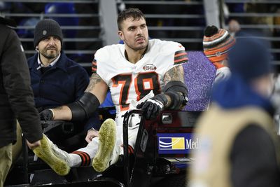 Browns Jack Conklin rehabbing in Berea ‘every day’ says Andrew Berry