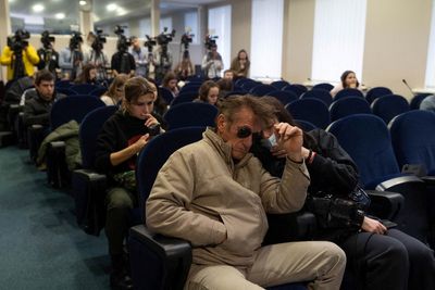 Hollywood star Sean Penn joins Ukraine exodus to Poland on foot