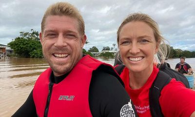 ‘A jetski turned up with Mick Fanning on it’: world champion surfer ferries locals through NSW floods