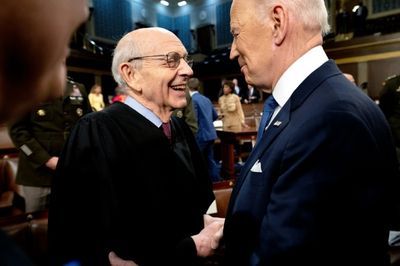 Blushing Breyer the soft spot as Biden hails retiring justice