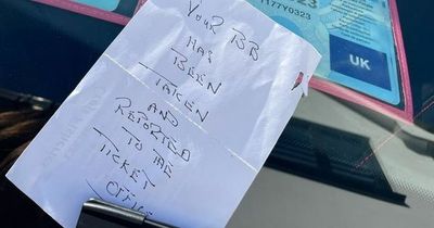 Disabled woman angered as 'ignorant' note left on her car