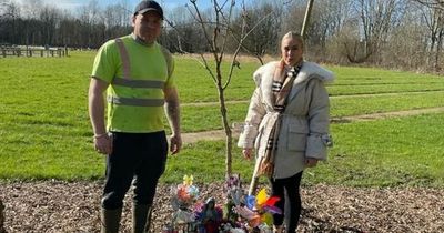 Parents want baby exhumed after workers dumped memorial in skip