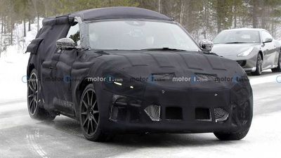 Ferrari Purosangue Spied With Weird Camo Looks Like The Breadvan