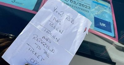 Disabled woman blasts 'narrow-minded ignorant person' who left note on her car