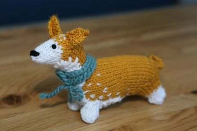 Find knitted corgi for invite to Big Jubilee Lunch in London to celebrate Queen