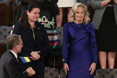 Jill Biden expertly used fashion to show solidarity with Ukraine at State of the Union address