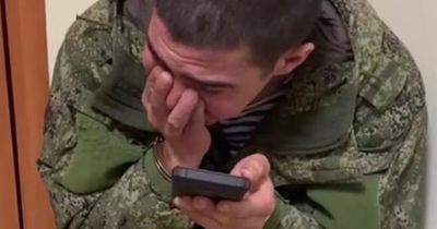 Captured Russian soldiers cry as they tell relatives 'I was sent to my death'