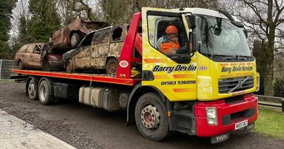 Abandoned cars finally removed from Paisley beauty spot