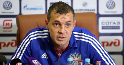 Russia captain Artem Dzyuba responds to Everton's Vitaliy Mykolenko with Ukraine message