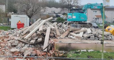 Caerphilly GP reduced to pile of rubble after demolition
