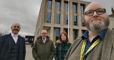 Ukrainian flag raised at West Dunbartonshire Council offices in show of solidarity