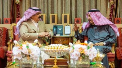 Saudi King Salman Receives King of Bahrain in Riyadh