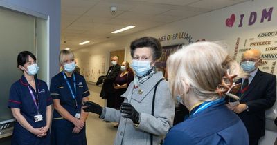 Princess Anne pictured on visit to Manchester - and it's for an amazing cause