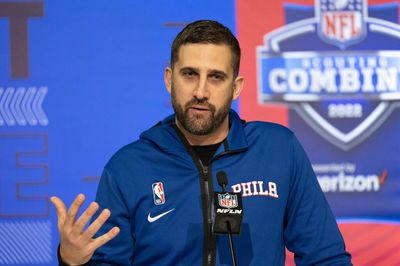 Nick Sirianni and Howie Roseman present a unified front at the Combine