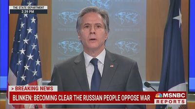 Blinken addresses Russian public: "We know you want no part of this war"