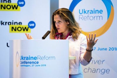With her Ukrainian roots, Russian sanctions are personal for Canada's Freeland