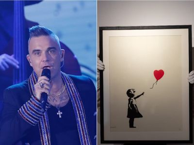 Robbie Williams sells two Banksy pieces for millions at auction