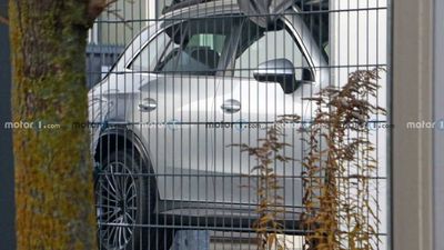 2023 Mercedes GLC Spied Without Camo While Being Loaded Into Truck