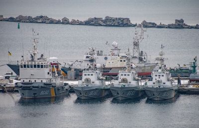 Cargo ship sinks off coast of Ukrainian port Odessa ‘after explosion’