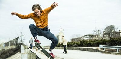Skateboarding's spiritual side -- skaters find meaning in falls and breaking the monotony of urban life