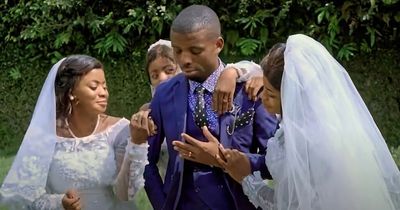Man marries triplets at the same time - after all three sisters propose to him