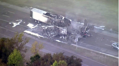 Three dead in five-crash pile up on Florida’s I-95 caused by ‘prescribed burn’ smoke